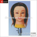 Real Human Short Hair Brown Hairdressing Training Head Mannequin